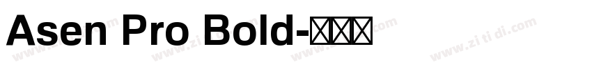 Asen Pro Bold字体转换